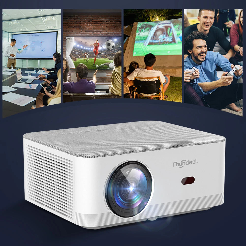 ThundeaL TD92 Pro Portable Mini Projector - 1080P FHD, 4K Video, WiFi, Android, 3D Home Theater System