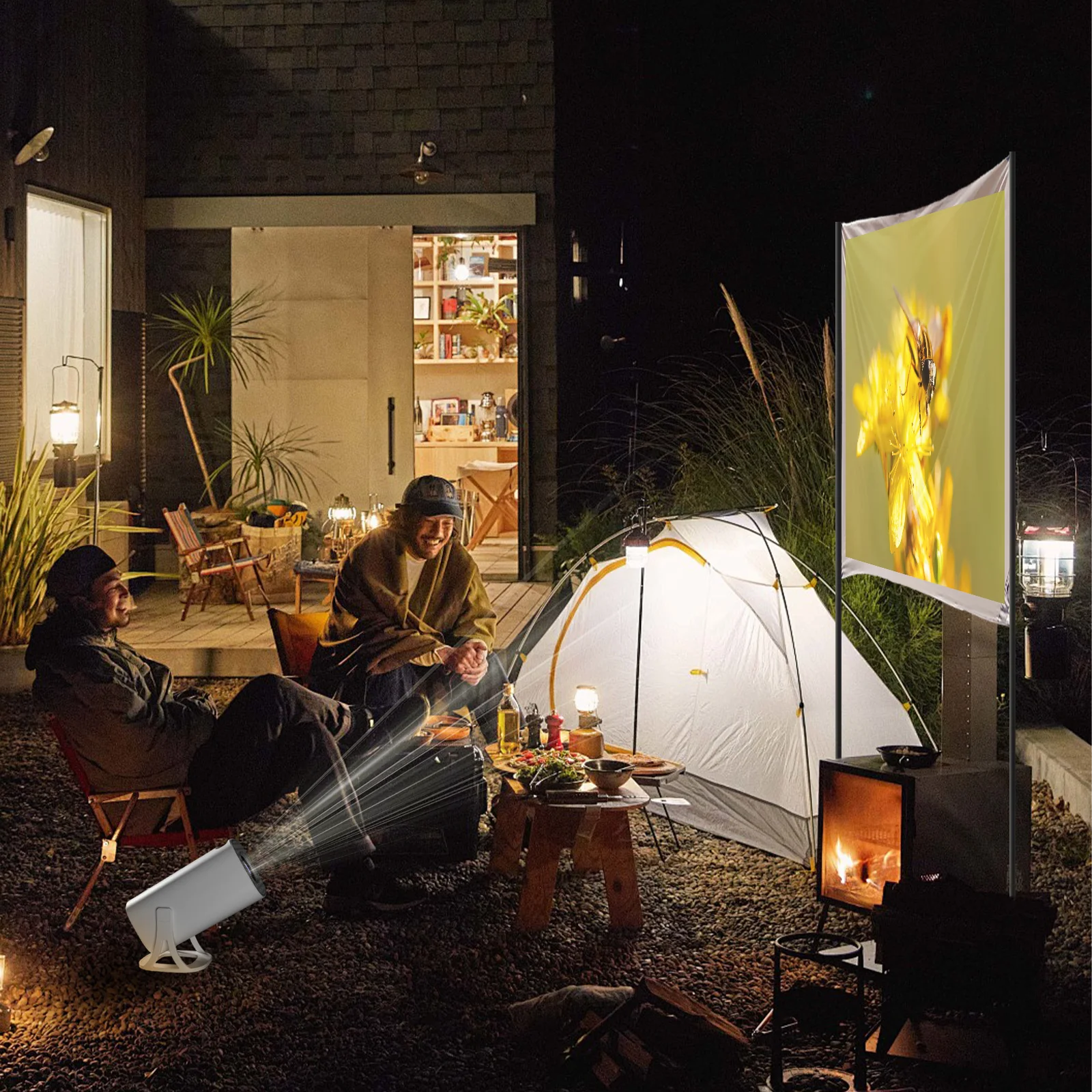 Pametni projektor Salange S40 - Android 11, podpora za 4K, WiFi 6 in BT 5.4 