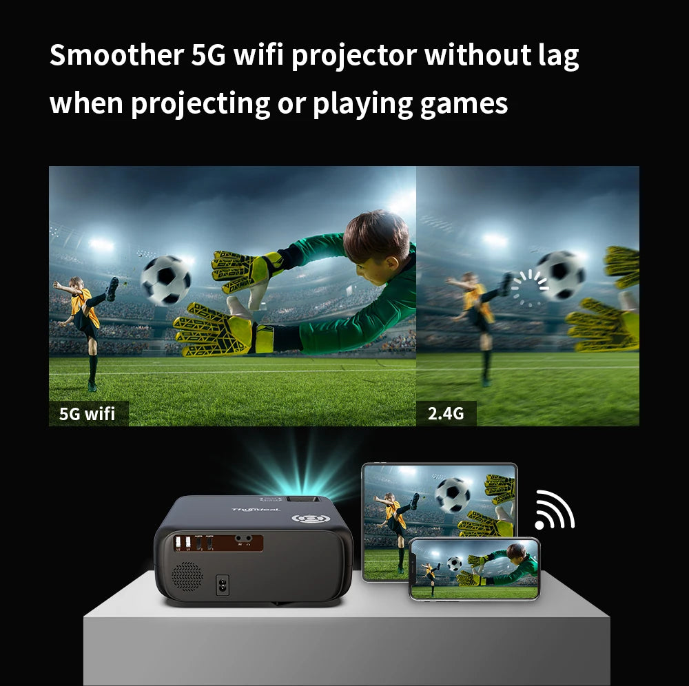 TD97W Full HD 1080P 4K WiFi LED projektor | Kućno kino Android video projektor za filmsko kino