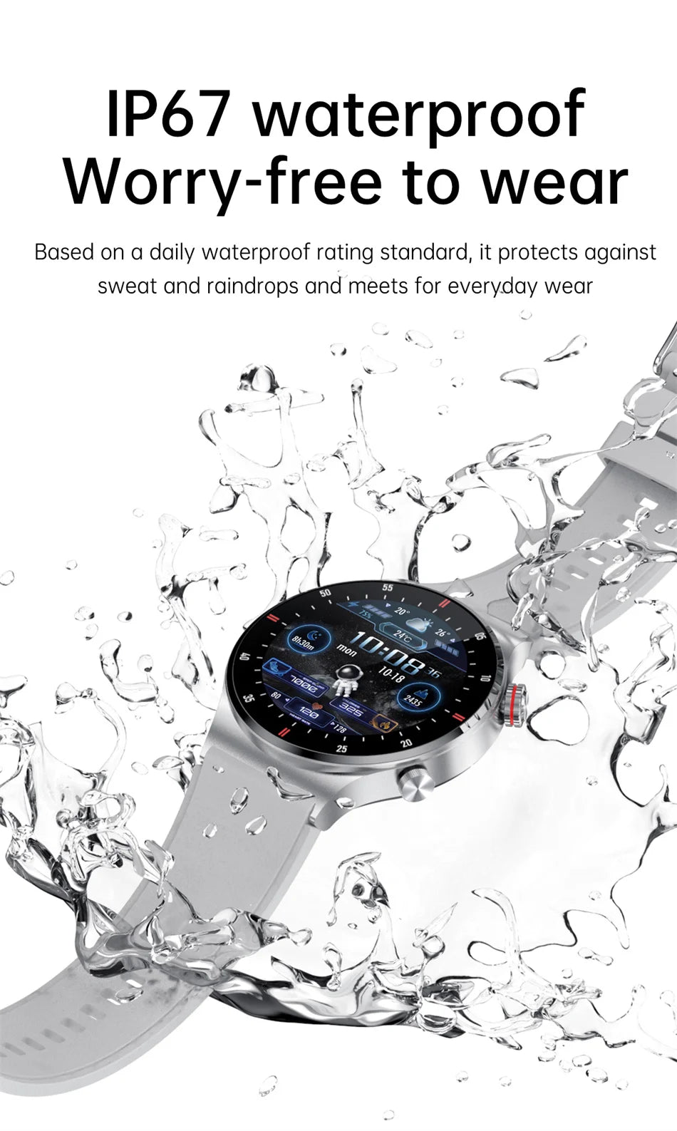 GPS ECG+PPG Bluetooth Call Smart Watch Men 2024 Sports Bracelet NFC Waterproof Custom Watch Face Men SmartWatch For IOS Android