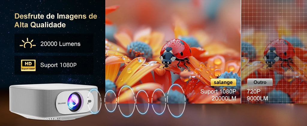 Pametni projektor Salange P92MAX Android 13 – z licenco Netflix, podpora za 4K 