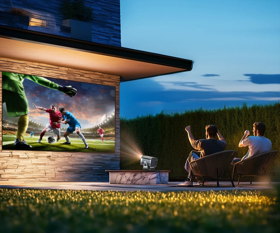 Mini prenosni projektor VEVSHAO A12 - LED, Android 11, WiFi 6, podpora za 4K 