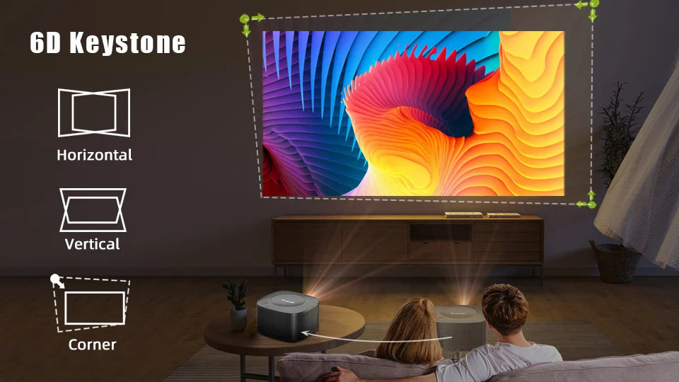 BYINTEK X30 1080P Full HD Smart Projector - Netflix Licensed, AI Auto-Focus, Dolby Audio, WiFi LCD LED Home Theater System