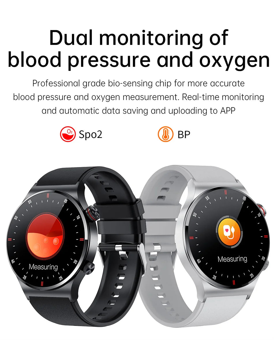 GPS ECG+PPG Bluetooth Call Pametna ura Moška 2024 Športna zapestnica NFC Vodoodporna po meri Watch Face Moška pametna ura za IOS Android