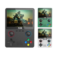 Portable Game Console X6 3.5-Inch IPS Screen Handheld Game Player with Dual Joysticks and 11 Built-in Simulators - GBA Video Game