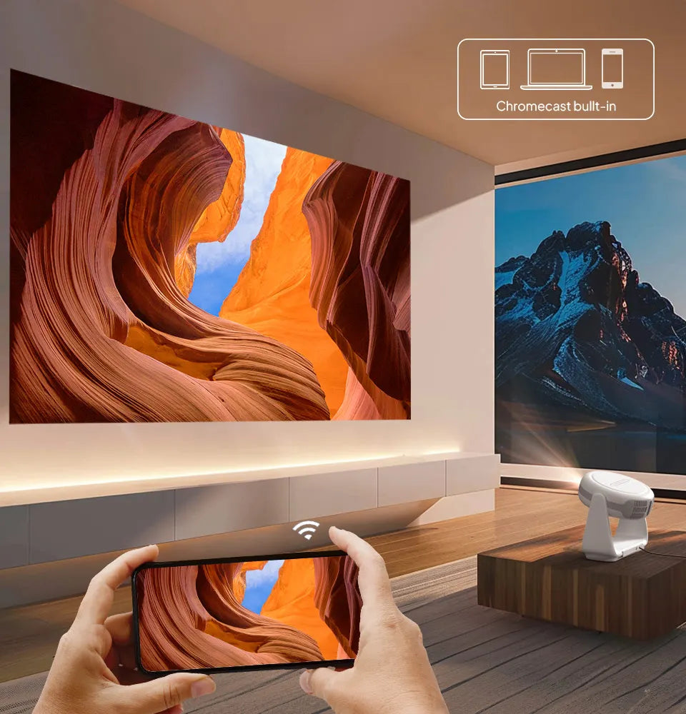 Pametni projektor Vevshao A10 - 1080P, Android 11, 5G WiFi, podpora za 4K 