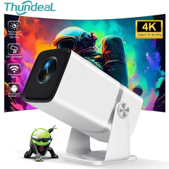 Mini projektor ThundeaL TD80W 4K Android WiFi | Prenosni projektor Full HD 1080P 3D za domači kino za sestanke in filme