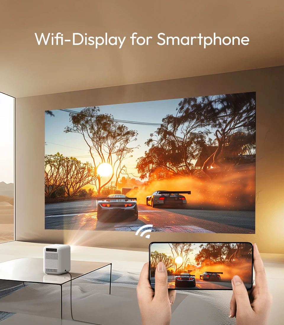 BYINTEK LOVE U4 Smart Mini projektor za domači kino 4K 1080P Video Android WIFI za pametni telefon Kino 