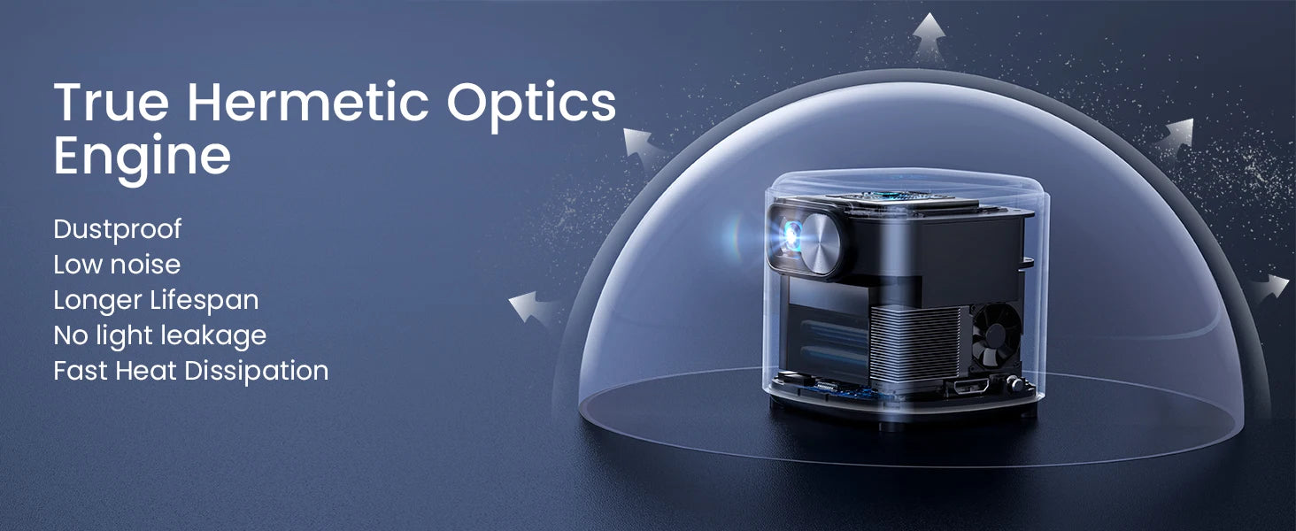 Mini projektor WiMiUS DLP | 1080P HD, pametni Android, prenosni in brezžični 