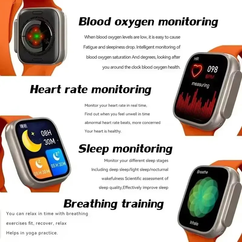S100 Ultra Smartwatch | 2.2'' HD AMOLED Screen, ECG Monitoring, Protective Case
