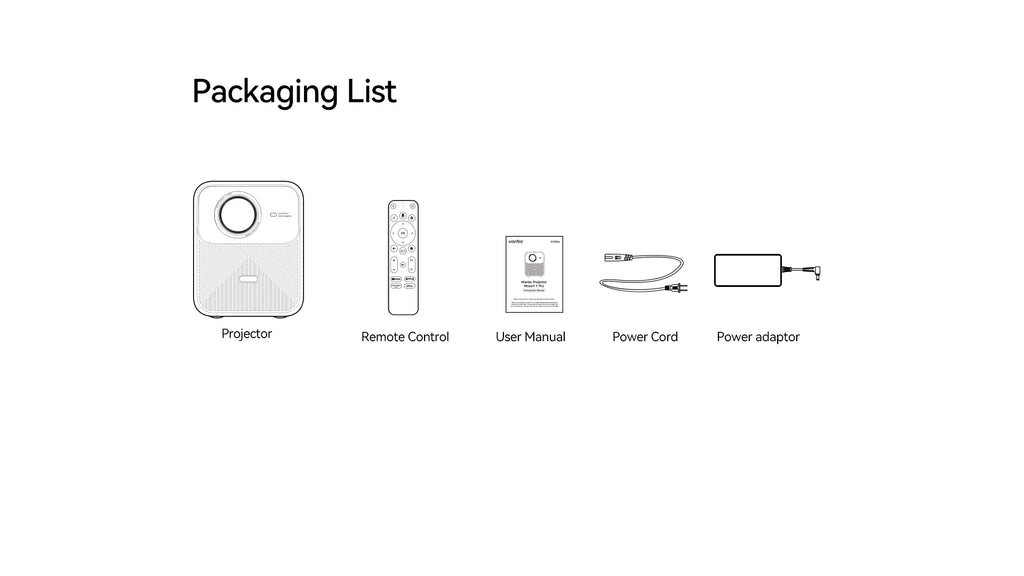 Projektor Wanbo Mozart 1 Pro: Android TV 11.0, Google Assistant, Netflix, 1080P, podpora za 4K, 900 ANSI lumnov, dvojni WiFi, certifikat DRM L1