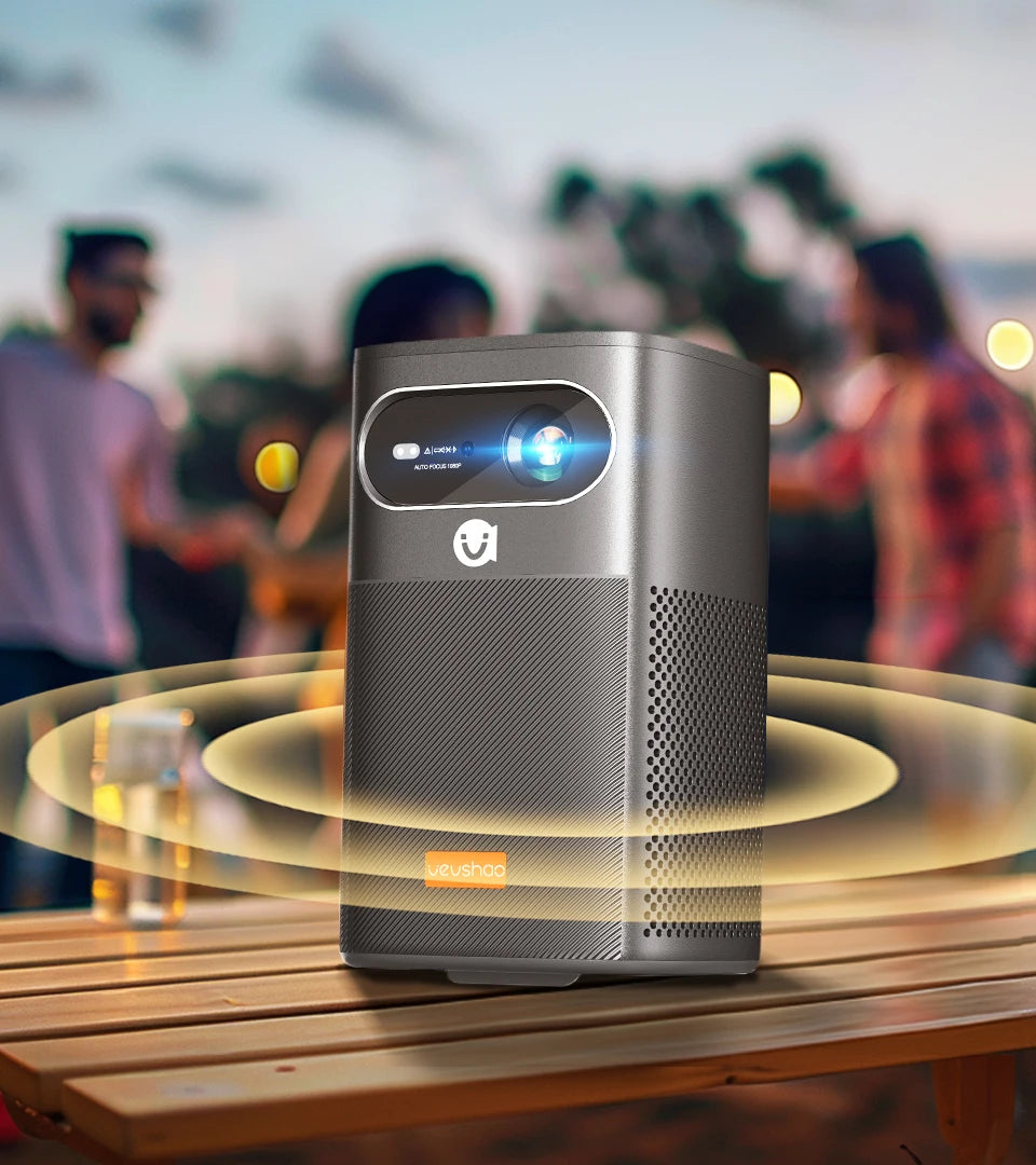 VEVSHAO V30 3D projektor - 4K pametni prenosni domači kino Android 