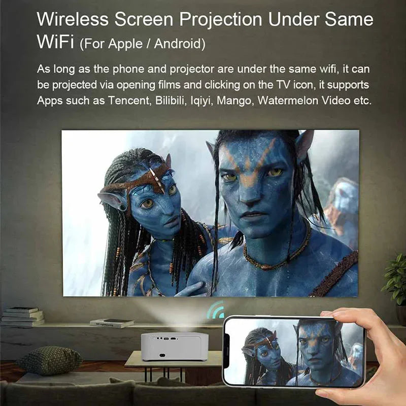 wanbo x1 multimedia mini portable hd 1080p android led cinema small mobile smart phone bluetooth wifi projector