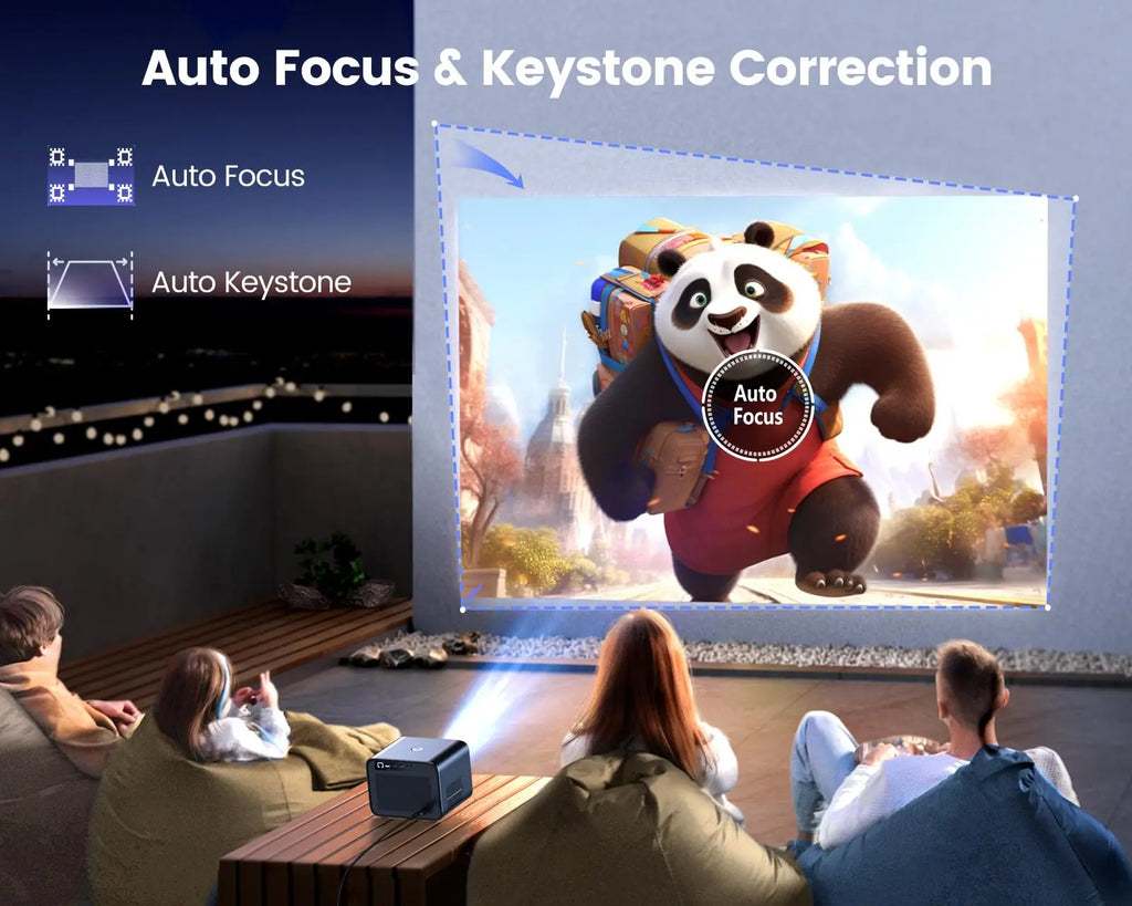 Projektor, ki podpira Wimius 4K - 30000 lumnov, samodejno ostrenje, WiFi 6 in Dolby Audio 