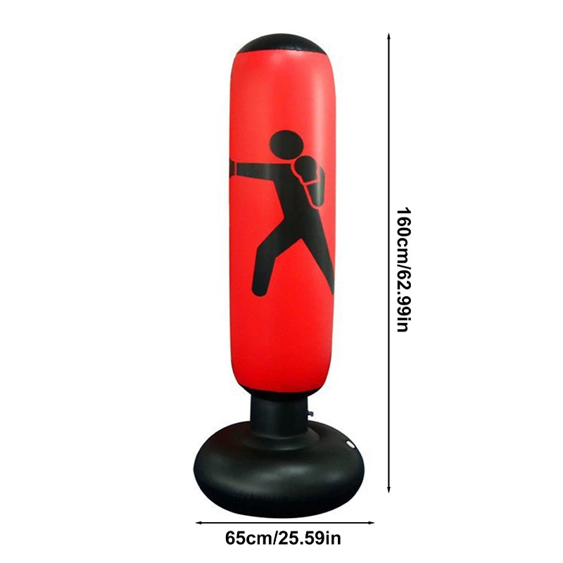 Inflatable Boxing Punching Bag | Muay Thai Training & Fitness Punching Stand