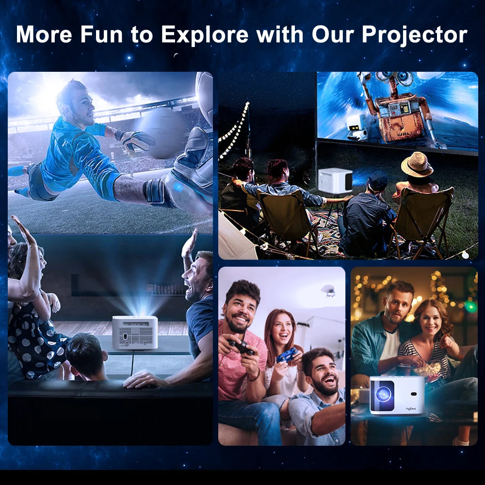 Mini projektor ThundeaL TD91/TD91W HD - 1080P, podpora za 4K, 5G WiFi, Android 