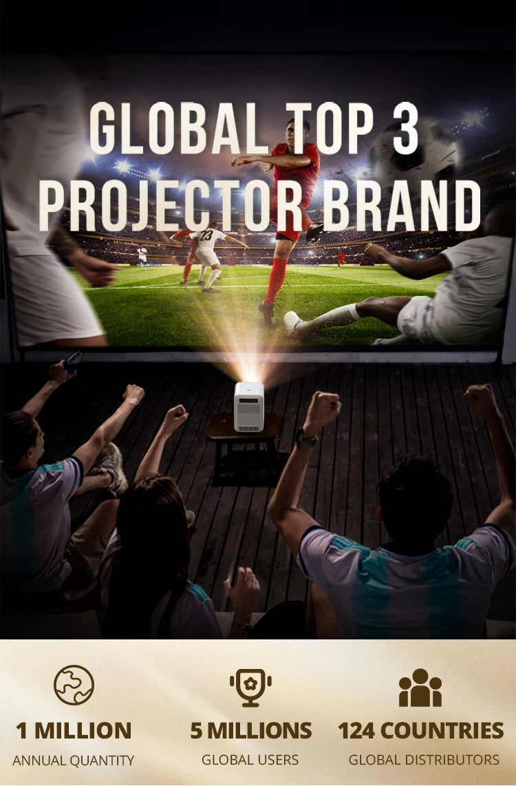 BYINTEK R90 Max 4K 3D laserski projektor - AI samodejno ostrenje, Android, Full HD 1080P 