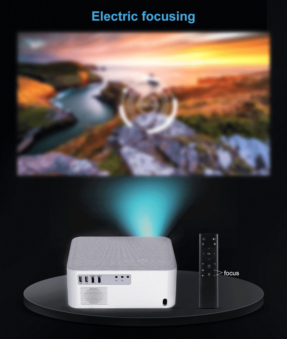 ThundeaL TD92 Pro Portable Mini Projector - 1080P FHD, 4K Video, WiFi, Android, 3D Home Theater System