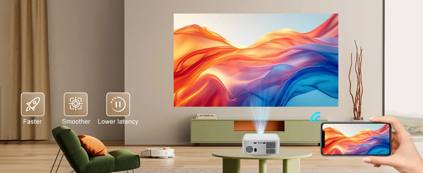 Pametni projektor Salange P92MAX Android 13 – z licenco Netflix, podpora za 4K 