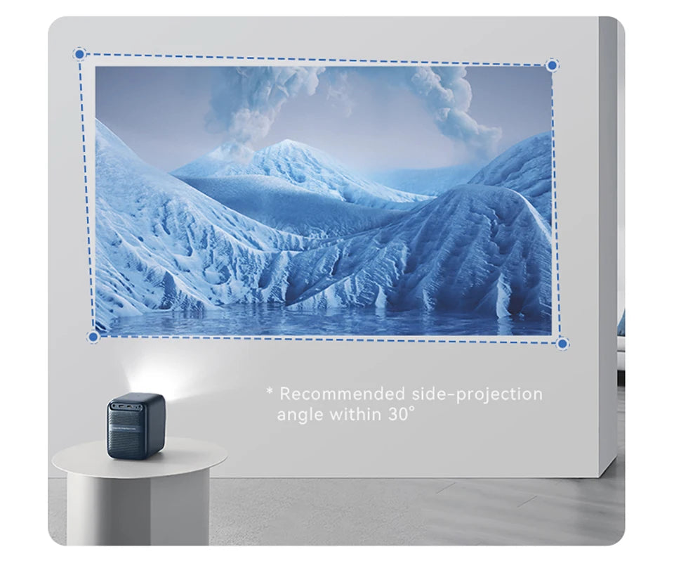 Mini projektor WANBO T2 Max Android 9.0, 1080p Full HD, 450 ANSI, WiFi, prenosni s HiFi zvokom za dom in na prostem 