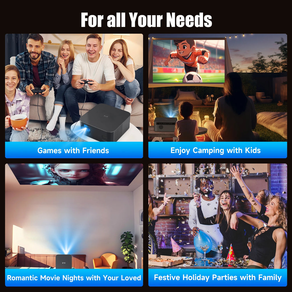 Projektor Magcubic HT600 - 1080P, 550 ANSI lumnov, Android 11 