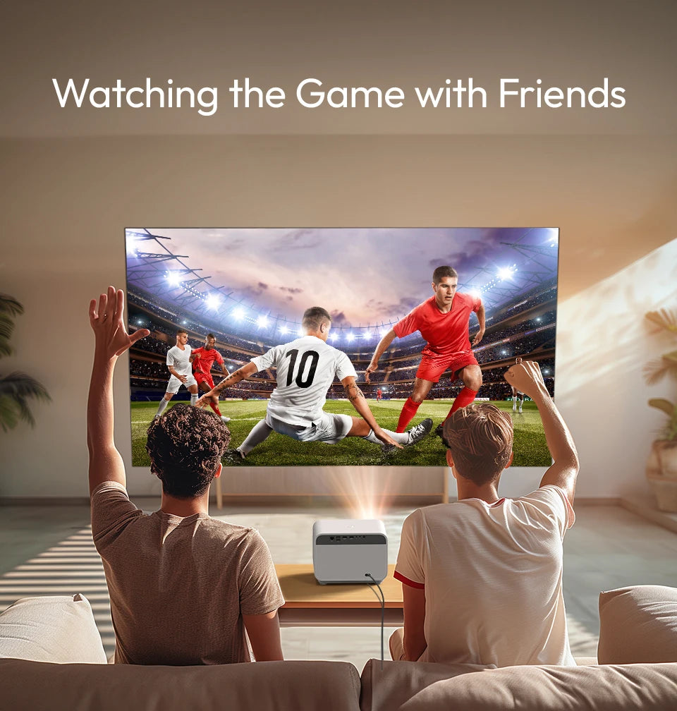 Projektor BYINTEK LOVE U12 Full HD 1080P | Podpora za 4K | 800 ANSI lumnov | WiFi 6 in Bluetooth 5.2 | Android Domači kino