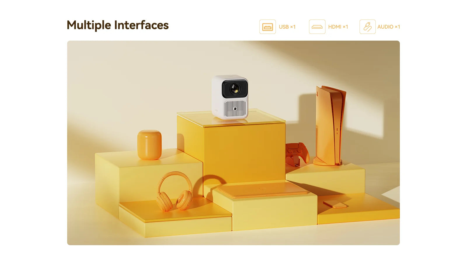 Wanbo Dali 1 Mini Prenosni žarkovni projektor s samodejnim ostrenjem Android 9.0 350ANSI Dual Wifi 6 ASA 3.0 Proyector 2*5W HIFI zvočnik 