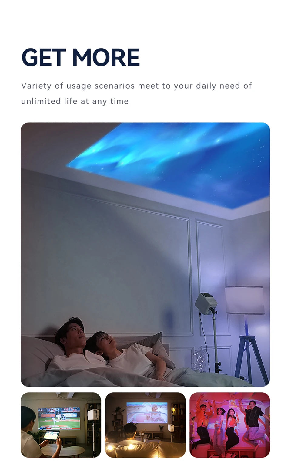 Mini projektor WANBO T2 Max Android 9.0, 1080p Full HD, 450 ANSI, WiFi, prenosni s HiFi zvokom za dom in na prostem 