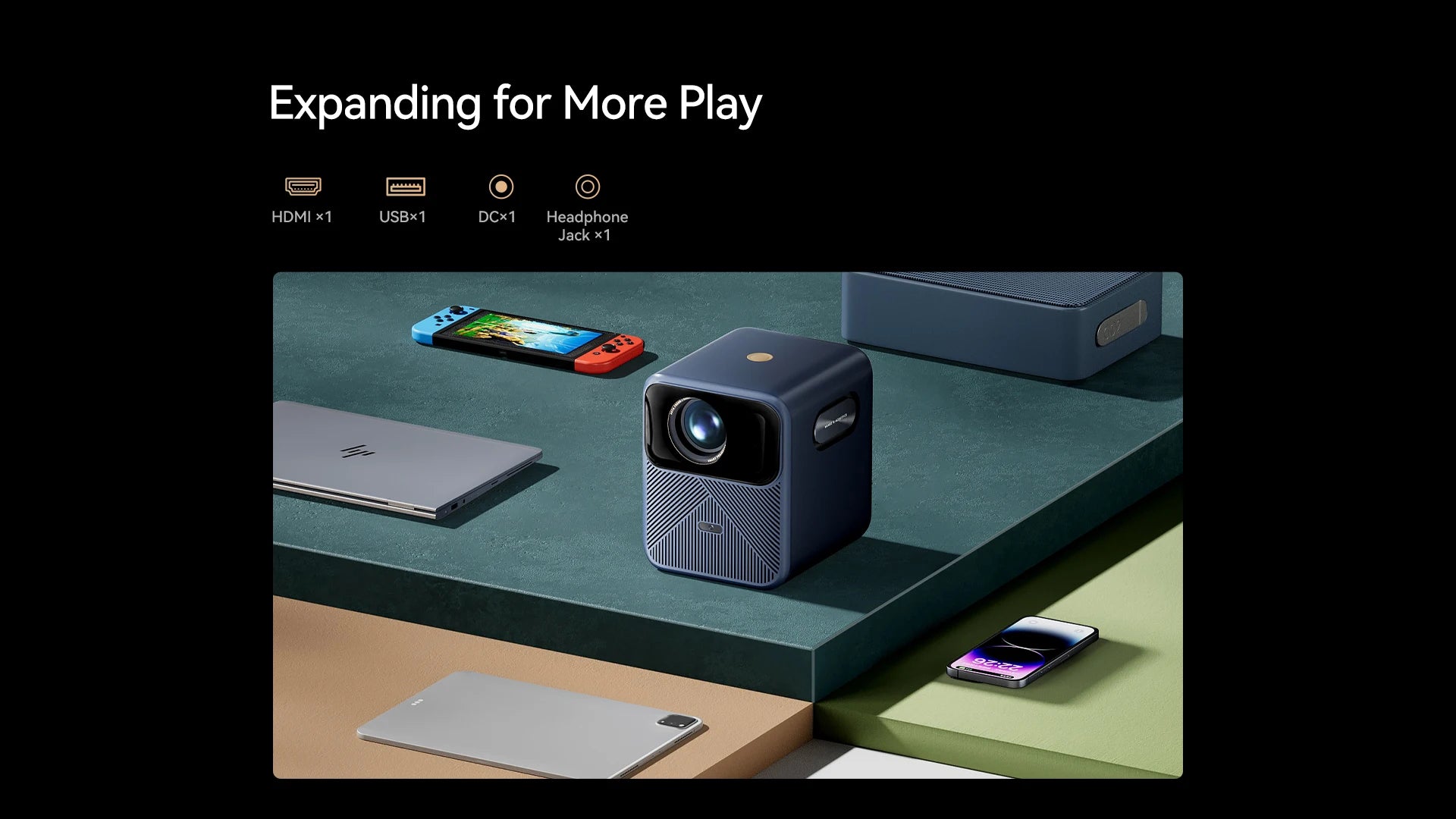 Projektor Wanbo Mozart 1 Pro: Android TV 11.0, Google Assistant, Netflix, 1080P, podpora za 4K, 900 ANSI lumnov, dvojni WiFi, certifikat DRM L1