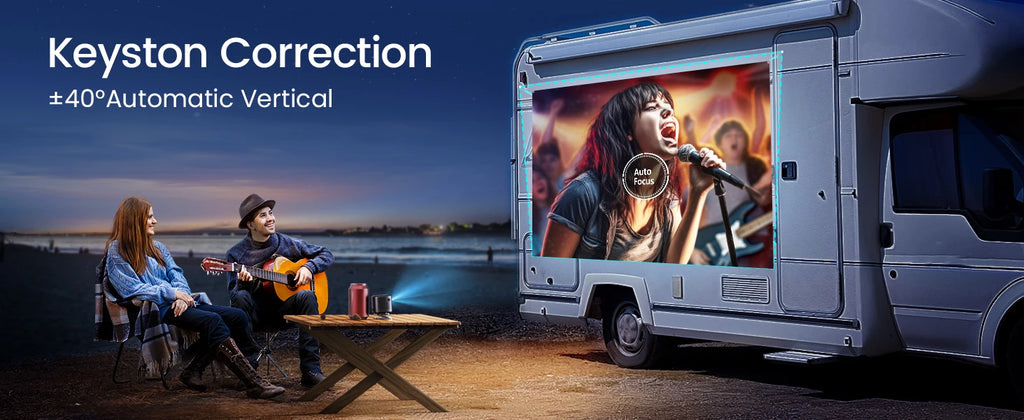 Mini projektor WiMiUS DLP | 1080P HD, pametni Android, prenosni in brezžični 