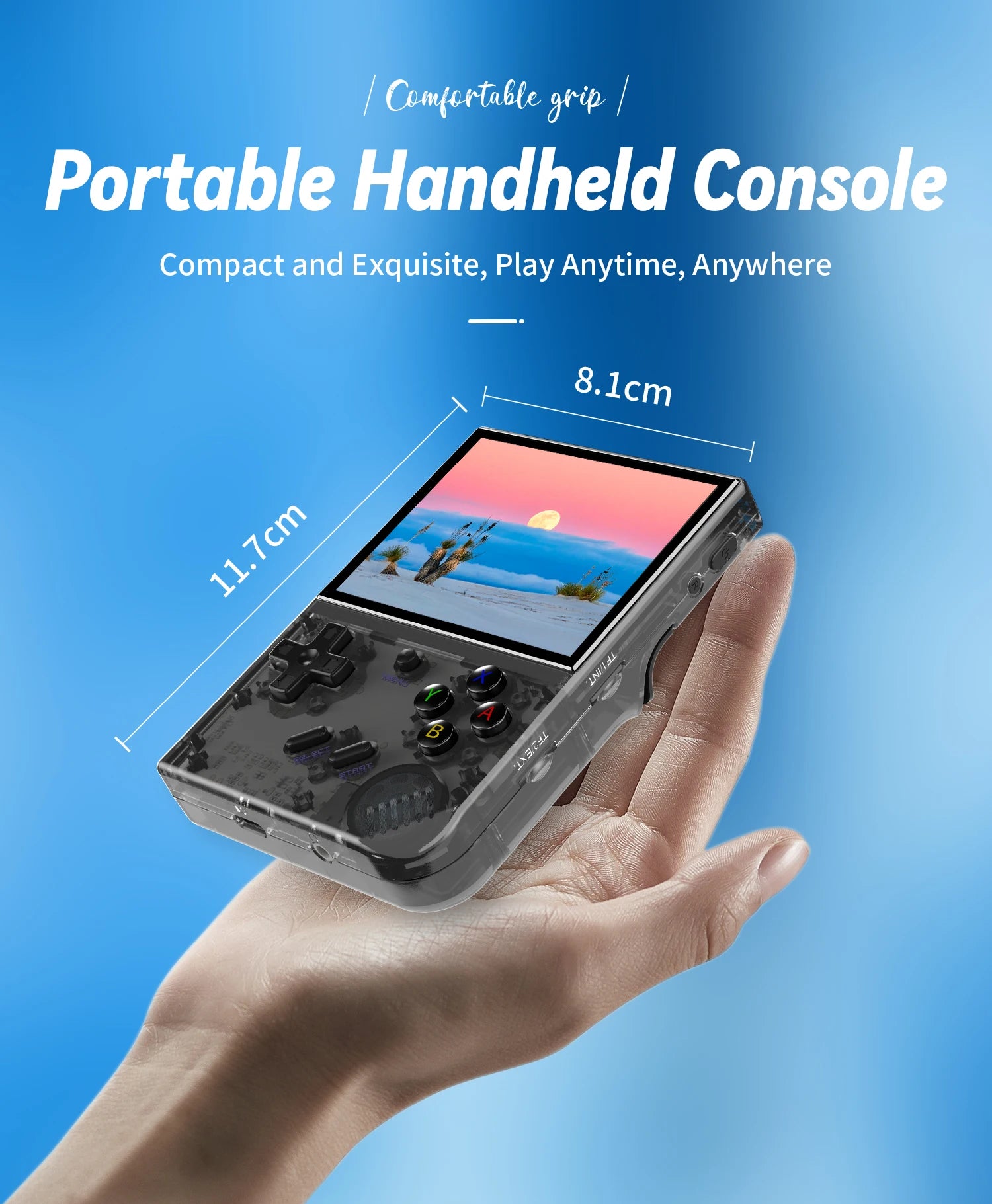 ANBERNIC RG35XX Plus Retro Handheld Game Console | 3.5'' IPS Screen, Linux, HD-MI TV Output, Portable Video Game Player