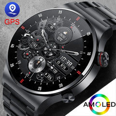 GPS ECG+PPG Bluetooth Call Pametna ura Moška 2024 Športna zapestnica NFC Vodoodporna po meri Watch Face Moška pametna ura za IOS Android