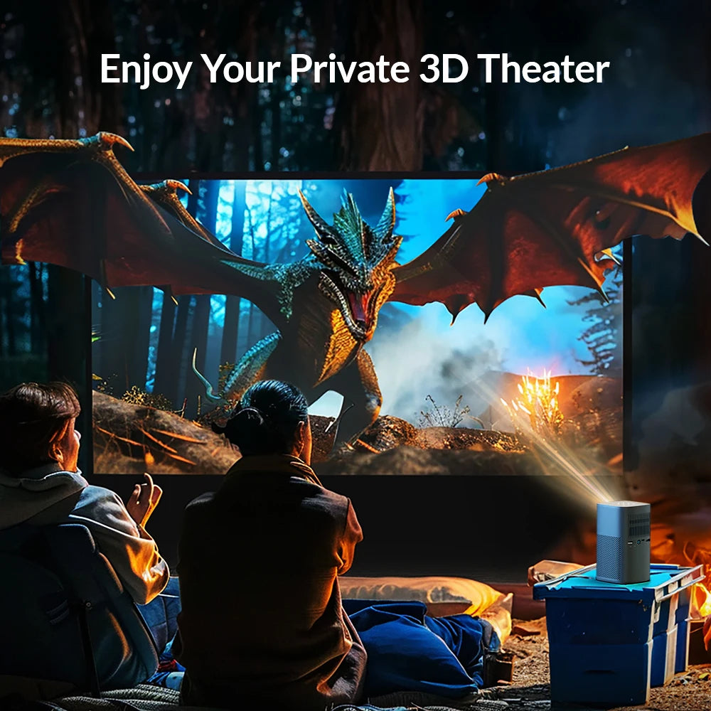 VEVSHAO V30 3D projektor - 4K pametni prenosni domači kino Android 