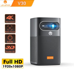 VEVSHAO V30 3D Projector - 4K Smart Android Portable Home Theater