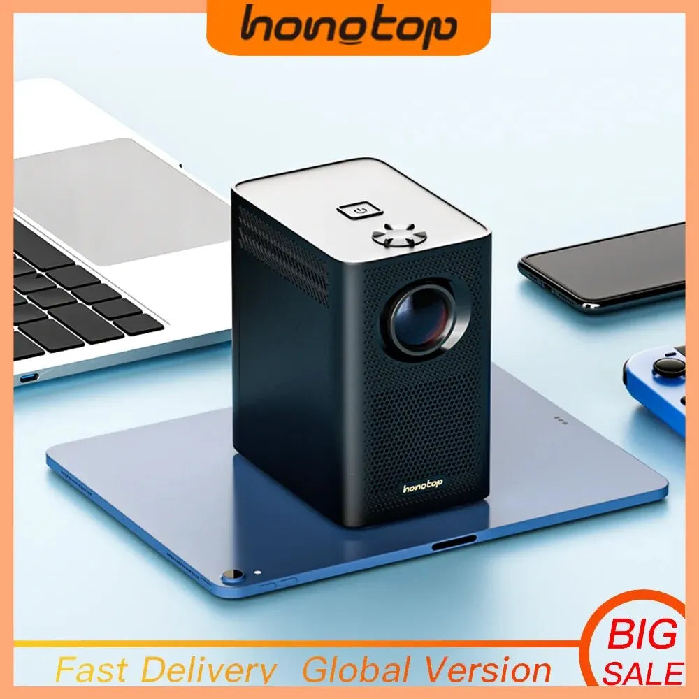 HONGTOP S30MAX Android Wifi 4k pametni prenosni projektor z WiFi in Bluetooth žepni zunanji 4K 9500L Android 10.0 projektor