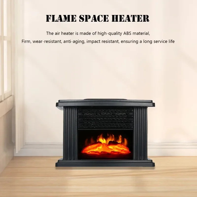 Electric Heater 3D Flame Mountain Fan Heater with Remote Control Indoor Electric Fireplace Winter Household Warmer Room Heater