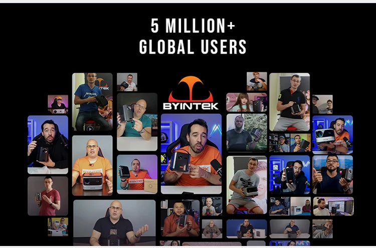 BYINTEK R90 Max 4K 3D laserski projektor - AI samodejno ostrenje, Android, Full HD 1080P 