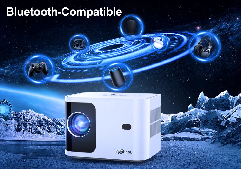 Mini projektor ThundeaL TD91/TD91W HD - 1080P, podpora za 4K, 5G WiFi, Android 