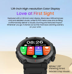 Blackview W50 Smart Watch | Waterproof, Health & Fitness Tracking, Bluetooth Calling, New Version for Men & Women