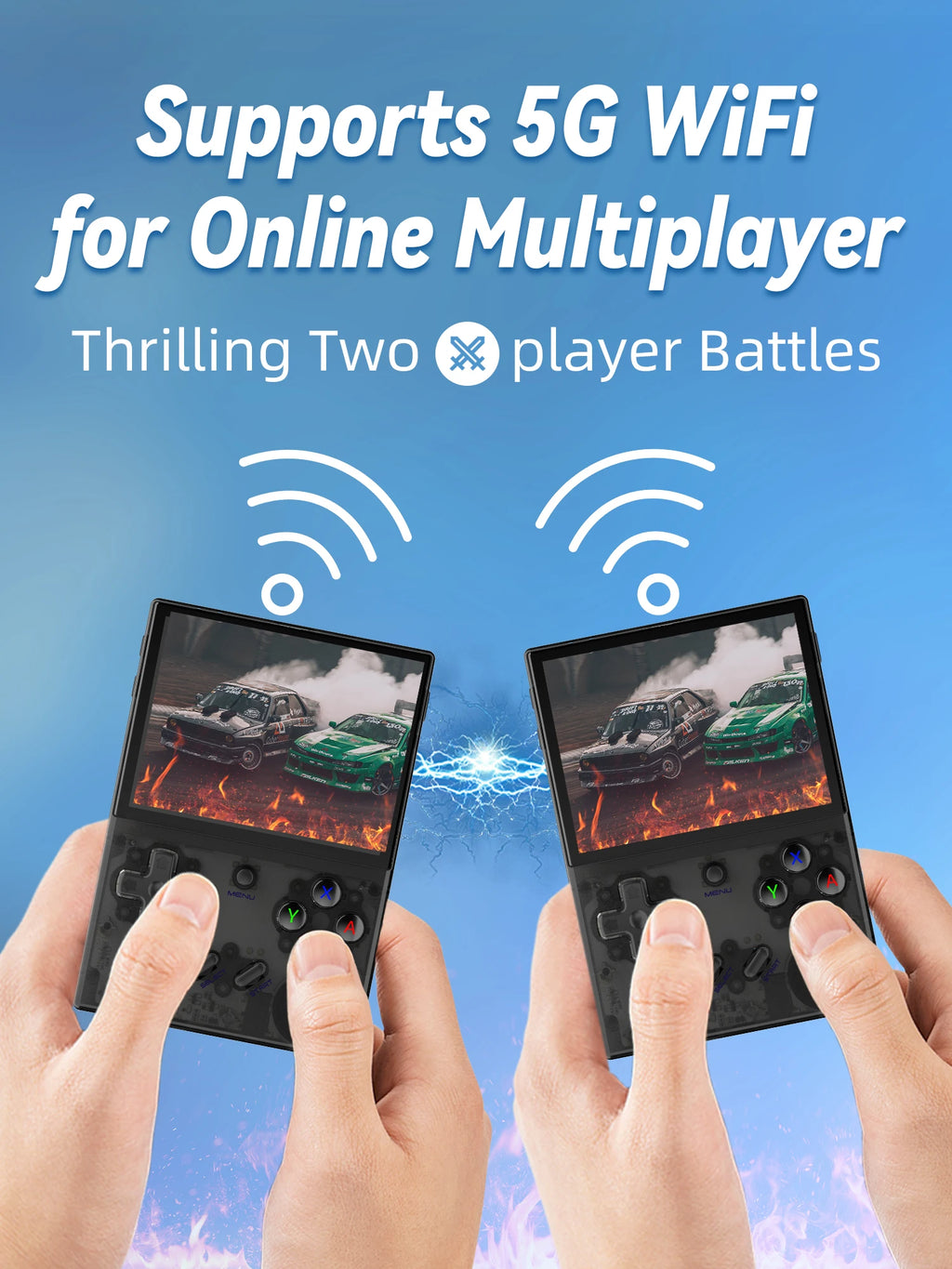 ANBERNIC RG35XX Plus Retro ročna igralna konzola | 3,5'' IPS zaslon, Linux, HD-MI TV izhod, prenosni predvajalnik video iger