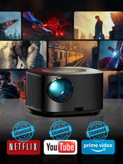 BYINTEK X30 1080P Full HD Smart Projector - Netflix Licensed, AI Auto-Focus, Dolby Audio, WiFi LCD LED Home Theater System