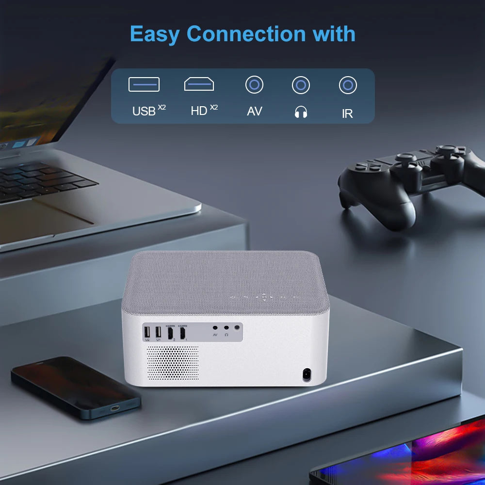 ThundeaL TD92 Pro Portable Mini Projector - 1080P FHD, 4K Video, WiFi, Android, 3D Home Theater System