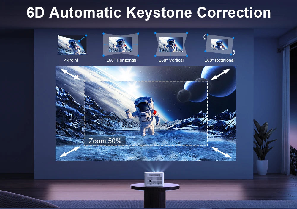 Mini projektor ThundeaL TD91/TD91W HD - 1080P, podpora za 4K, 5G WiFi, Android 