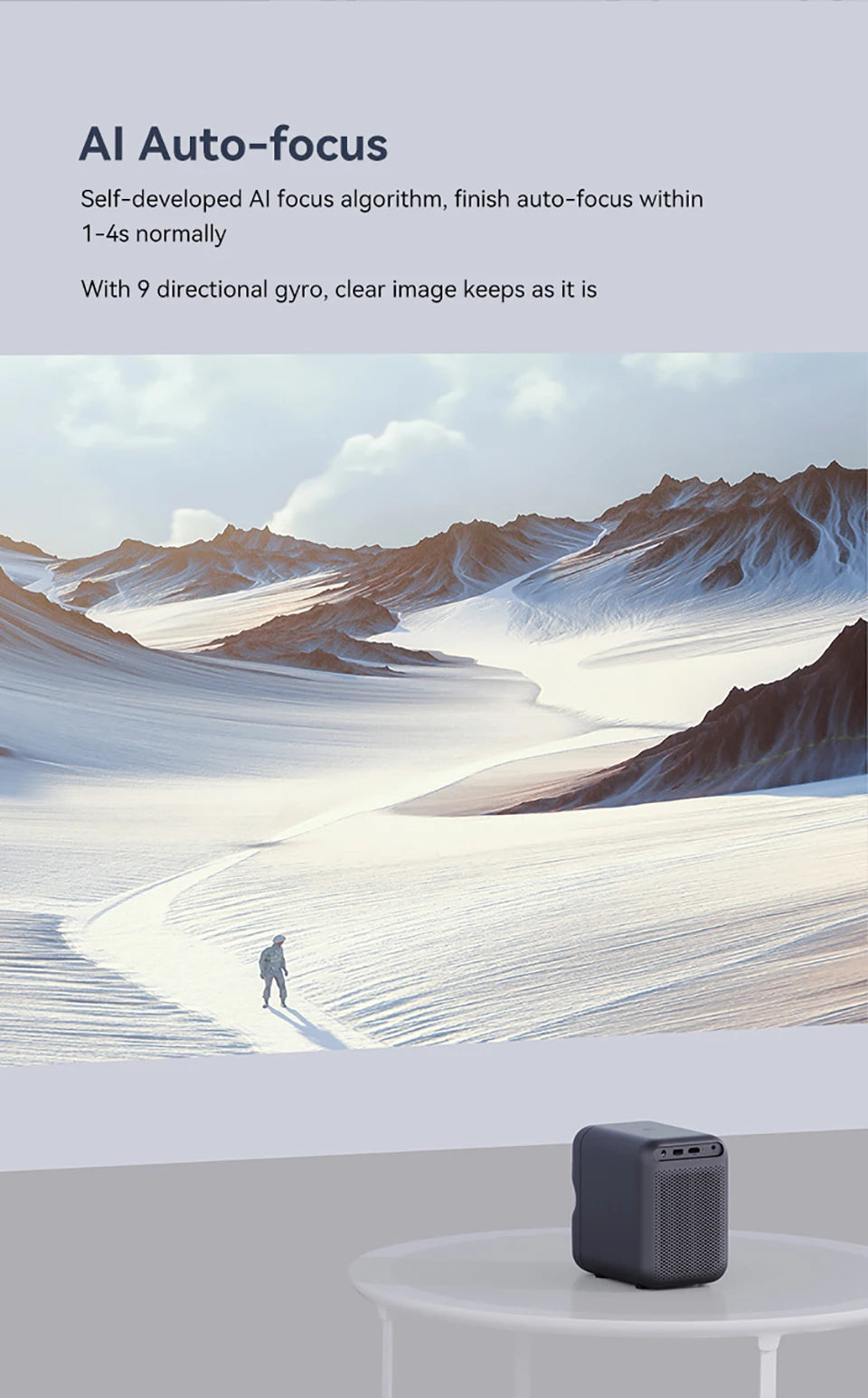 Projektor Wanbo TT Mini projektor s certifikatom Netflix 1080P Linux System, 650ANSI 4K Dolby Audio HDR10 Pametni domači kino 