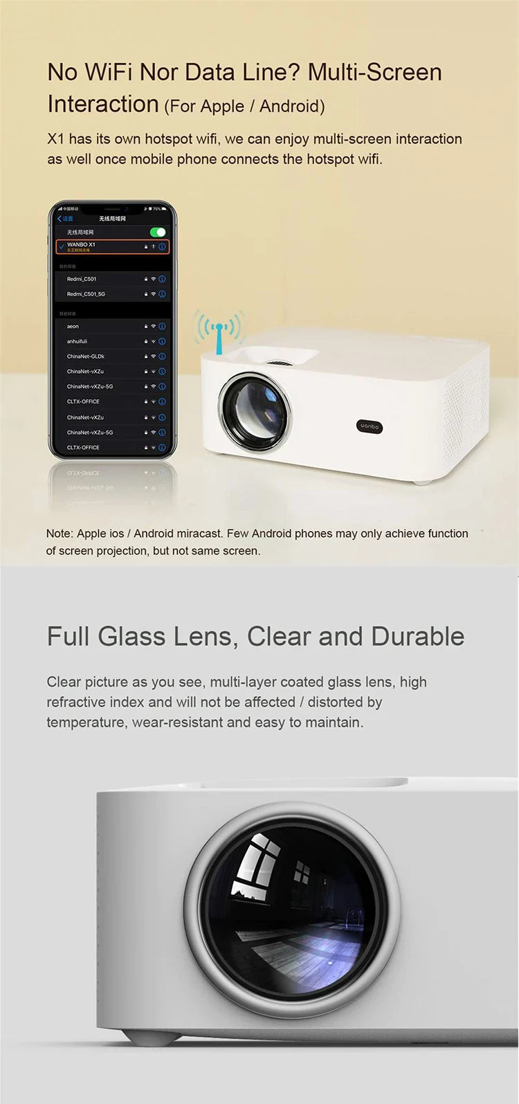 wanbo x1 multimedia mini portable hd 1080p android led cinema small mobile smart phone bluetooth wifi projector