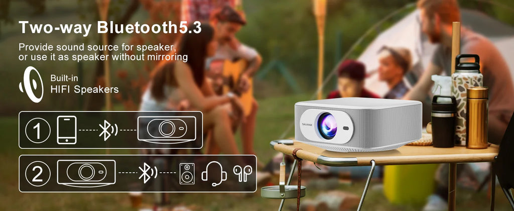 Pametni projektor Salange P92MAX Android 13 – z licenco Netflix, podpora za 4K 