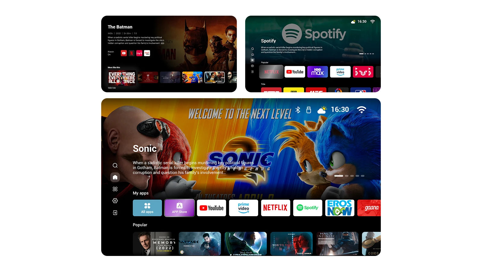 Projektor Wanbo Mozart 1 Full HD 1080P - 900 ANSI lumnov, WiFi 6, samodejno ostrenje in Keystone, pametni Android (2GB+32GB), TV za domači kino 