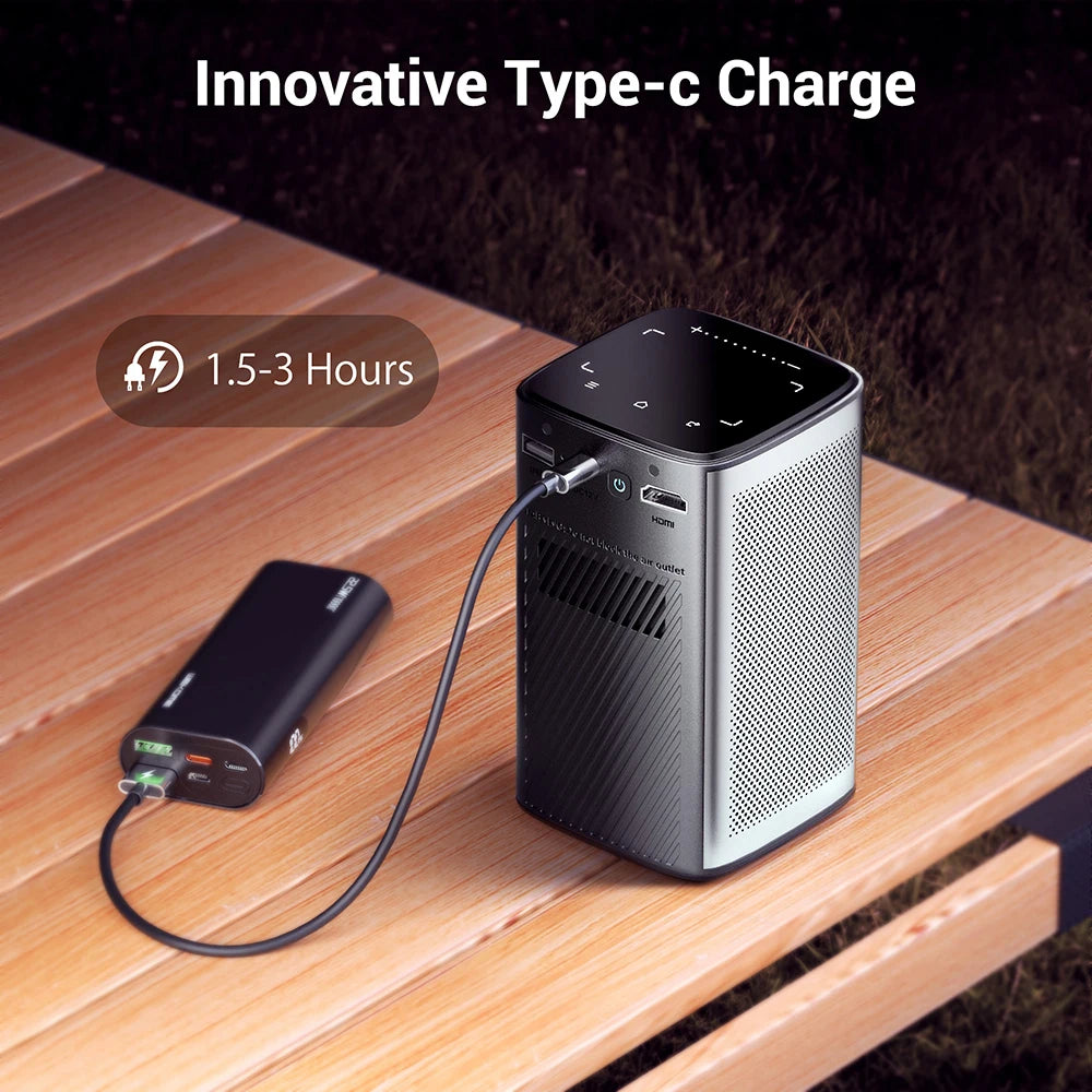 BYINTEK P70 3D 4K mini prenosni projektor DLP Auto Focus Smart Android WiFi LED 1080P video projektorji za domači kino z baterijo