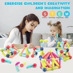 Magnetic Sticks Building Blocks Toy Set | Educational STEM Toy for Toddlers & Preschoolers