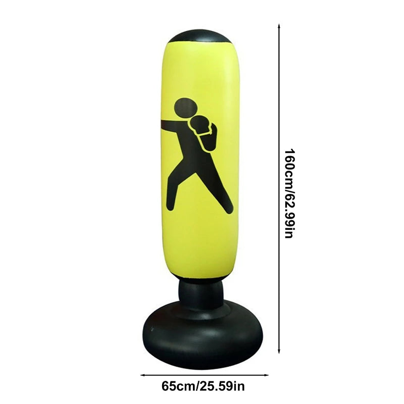 Inflatable Boxing Punching Bag | Muay Thai Training & Fitness Punching Stand